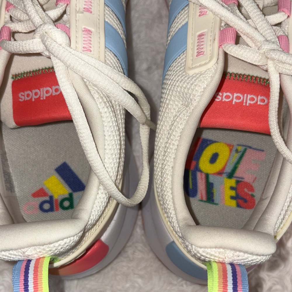 Women’s Adidas Racer TR21 'Off White Semi Turbo' - Picture 4 of 6
